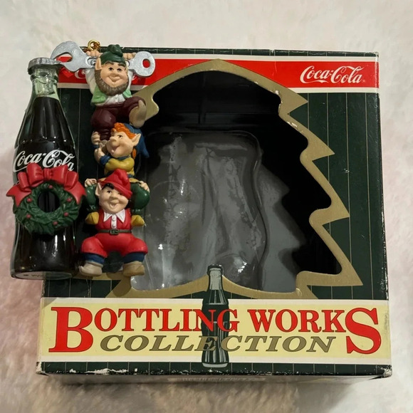 Coca Cola Vintage 1996 Christmas Bottling Works Ornament Collection Original Box - Picture 3 of 10